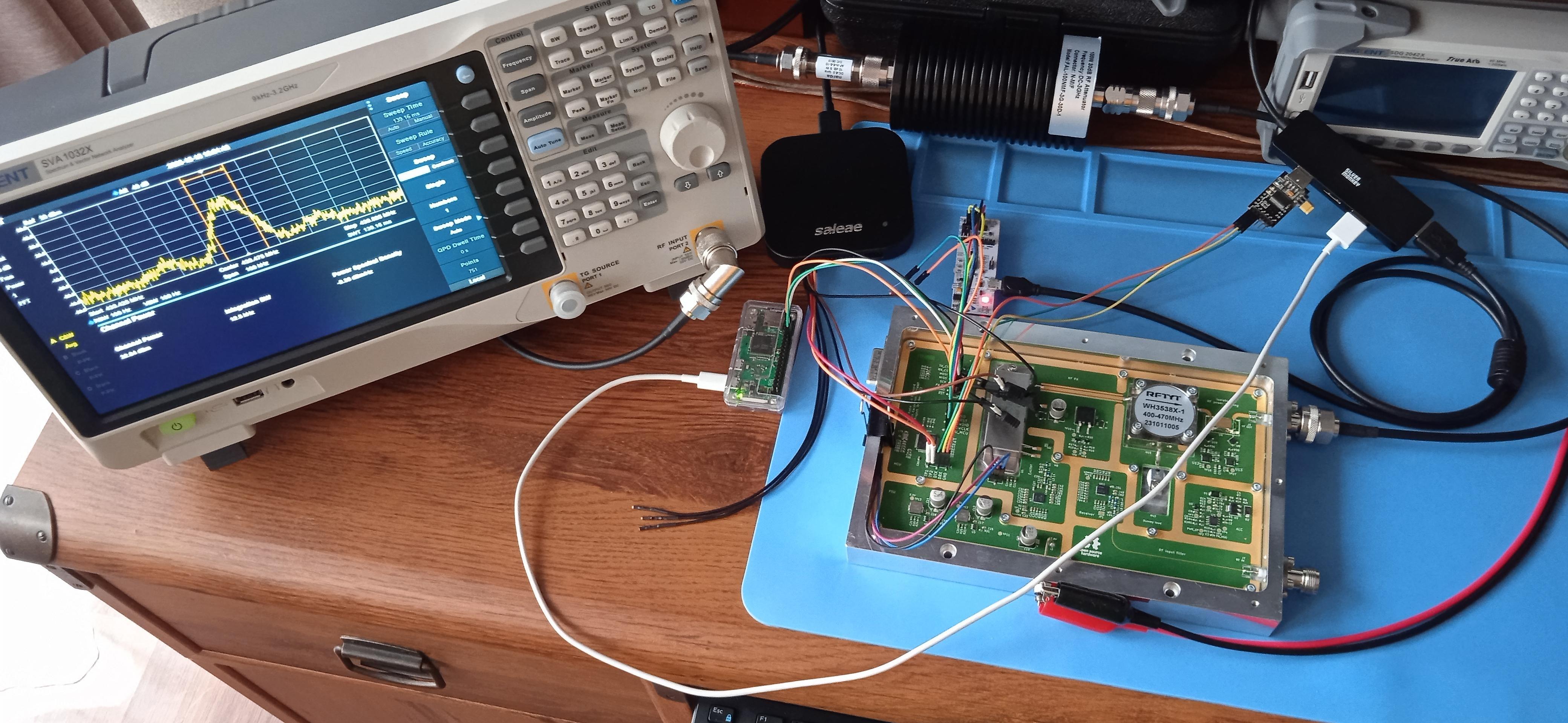 M17 Project's Remote Radio Unit (RRU) transmission tests : r ...